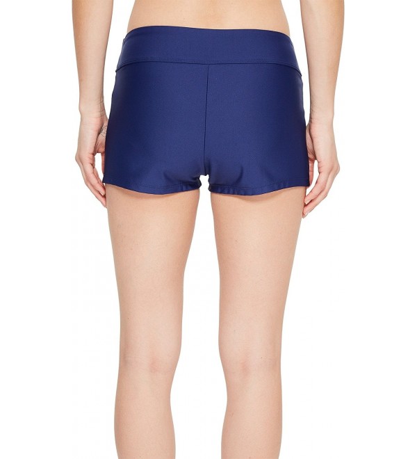 Women S Good Karma Jump Start Swim Short Bikini Bottom Navy CF187X04N75