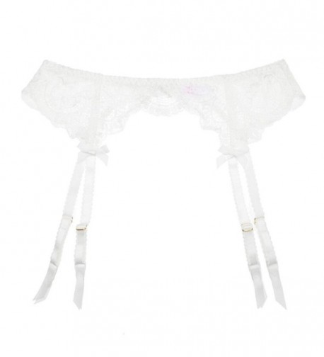 Women Sexy Lace Suspender Garter Belt For Thigh High Stockings White C51890hqs6m 