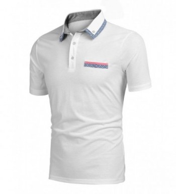 Mens Big and Tall Short Sleeve Polo Shirt - White - CB180GRYSNE