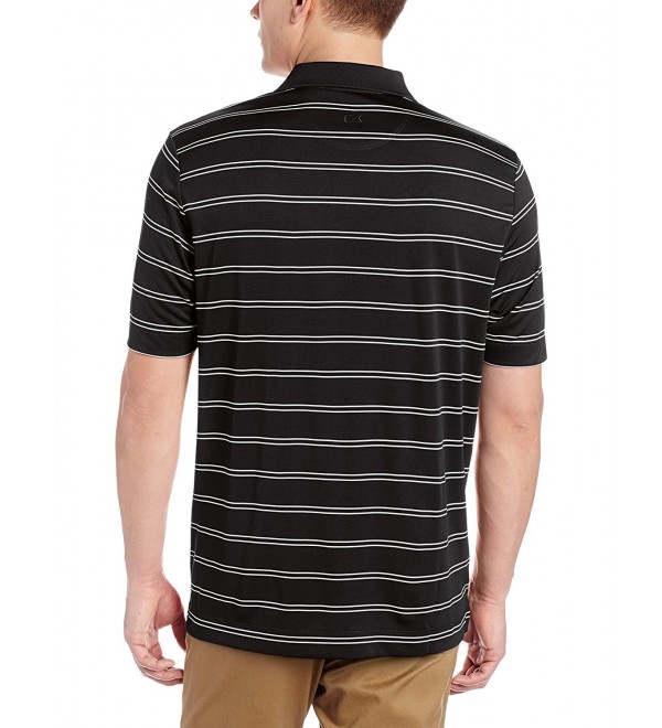 Men's CB Drytec Hawthorne-Stripe Polo Shirt - Black - CI11DZS966P