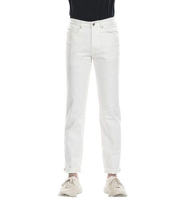 men's white relaxed fit jeans