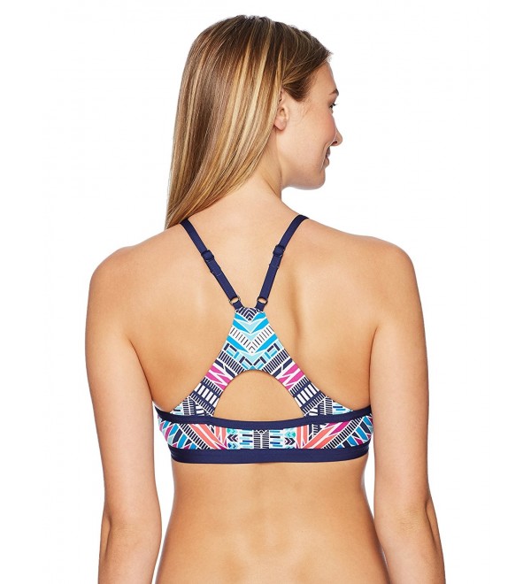 high neck racerback bikini top