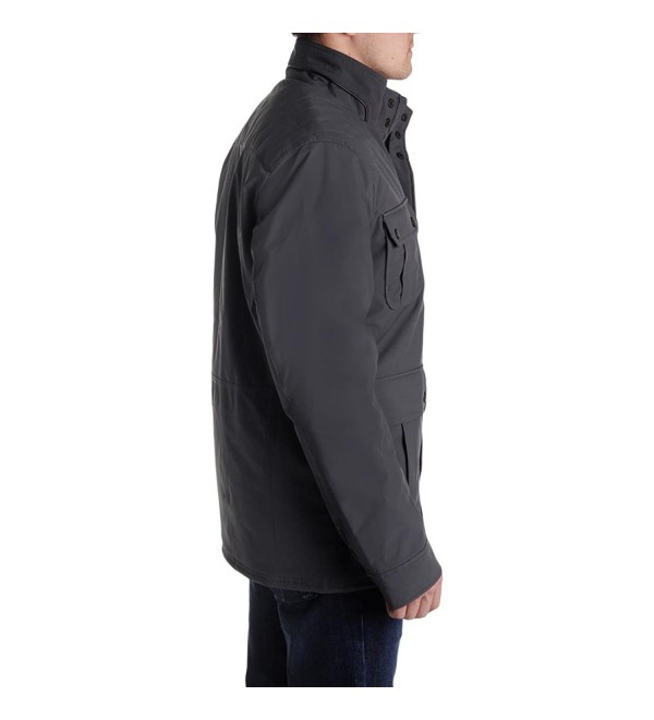 Hawke & Co Mens Insulated Field Coat - Graphite - C812N4S8M50