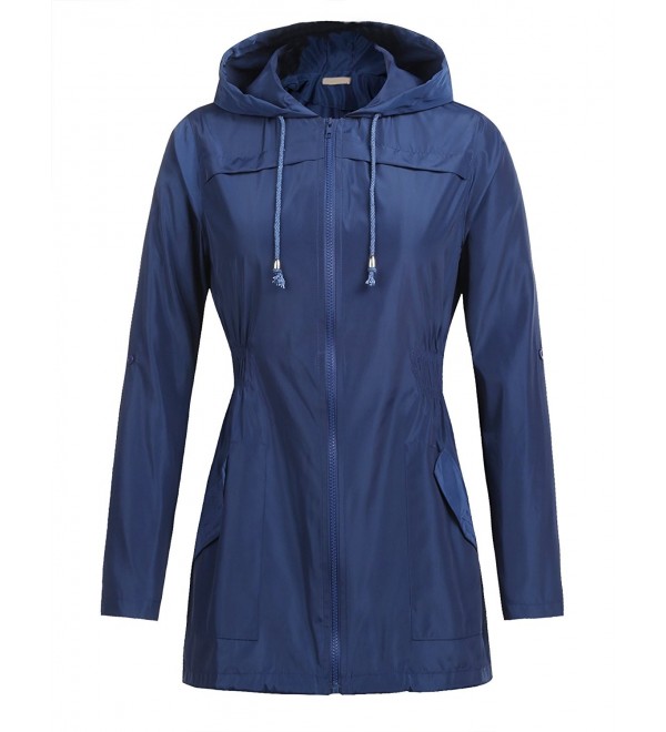 Waterproof Lightweight Rain Jacket Active Outdoor Hooded Raincoat For ...