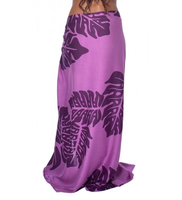 Casual Movements Women's Monstera Leaf Swimsuit Coverup - Violet/Purple ...