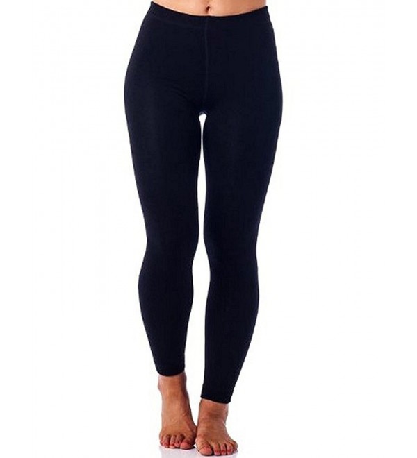 Ladies Fashion Leggings - Regular & Plus Size - 2-pack Black - CB186U8W43X