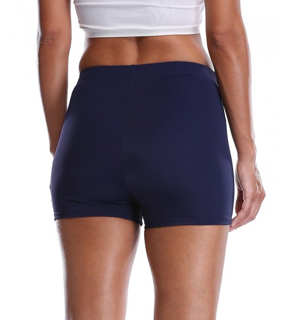 Womens Solid Boy Leg Swim Shorts Tankini Swimsuit Plus Size Board ...