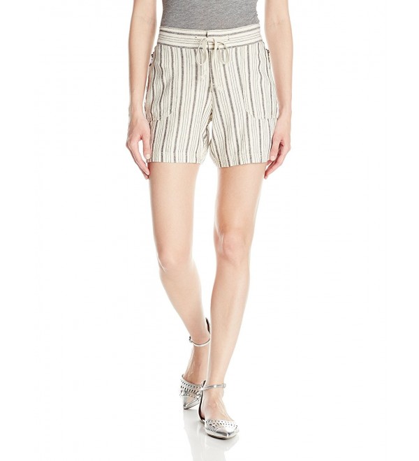 Women's Sybil Stripe Linen Short - Oragami - CO12N9JY8V8