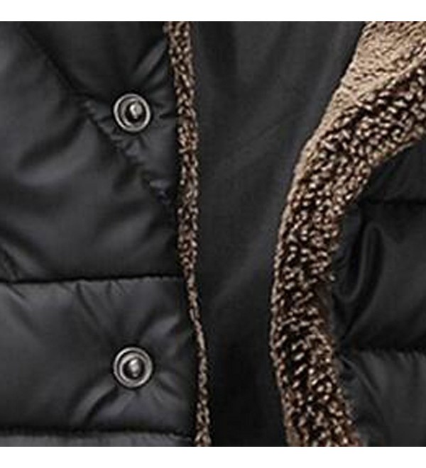Men's Winter Cotton-Padded Coat Stand Collar Windproof Parkas ...
