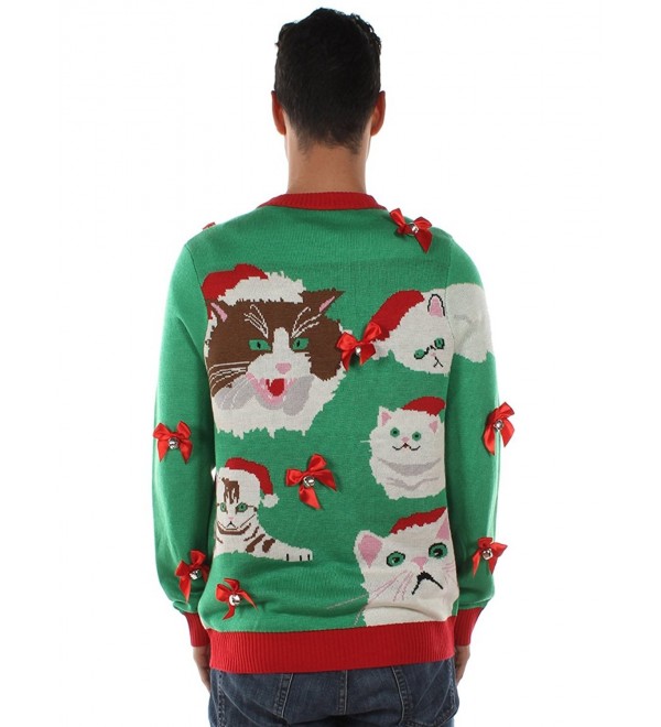 Men's Crazy Cat Man Ugly Christmas Sweater by Funny Cat Holiday Sweater ...