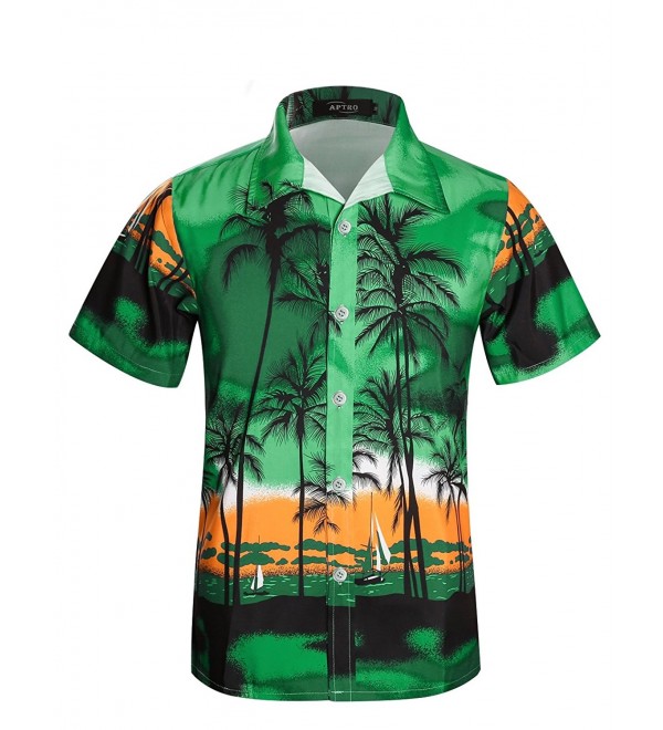 Men's Hawaiian Shirt Short Sleeve Palm Beach Shirts Aloha Shirt ...