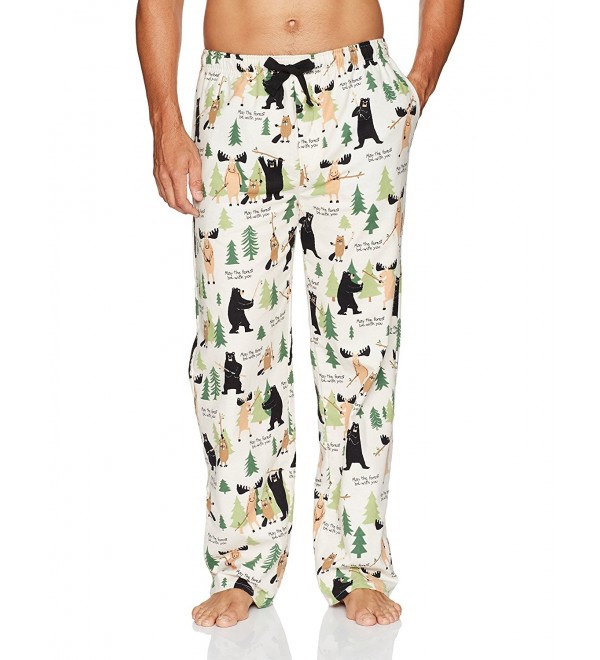 Men's Flannel Pajama Pants - May the Forest Be With You - CS12MA61K8E