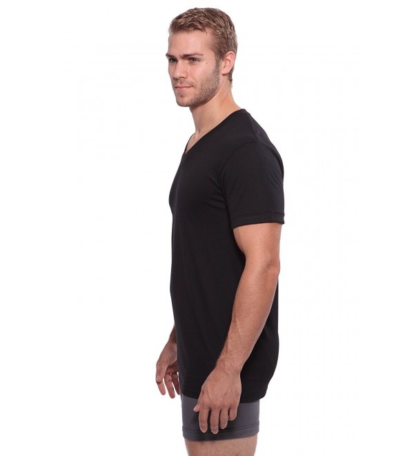 Men's V-Neck Undershirt Single Pack - Lounge Tee in Bamboo Viscose by ...