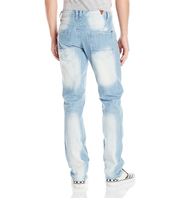 Men's Denim Pants Long With Destructed Ripped and Repaired With Inside ...