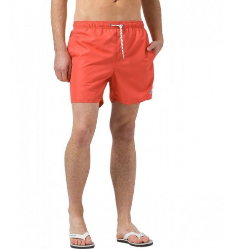 Mens Swim Trunks Solid Quick Dry Ulta Thin Beach Shorts With Mesh Liner ...
