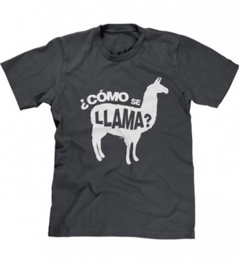Mens T-shirt Como Se Llama - Pun Funny Humor Joke - Charcoal - C512DJI9RHX