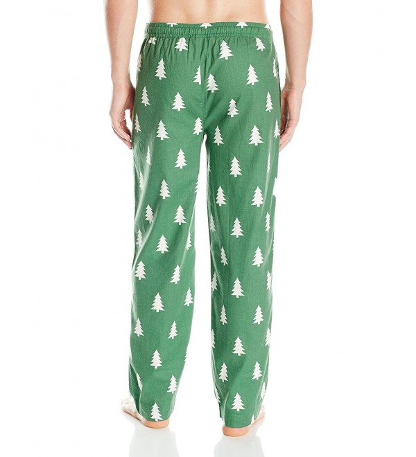 Classic Sleep Pants Pine Tree Pattern Pants- Natural Green - Natural ...