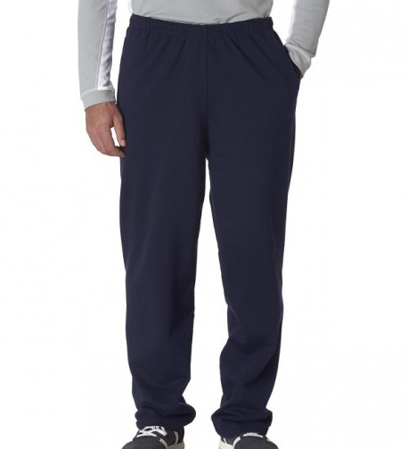Men's Elastic Waist Open Bottom Pocket Sweatpant - J. Navy - C1118PEAQM1