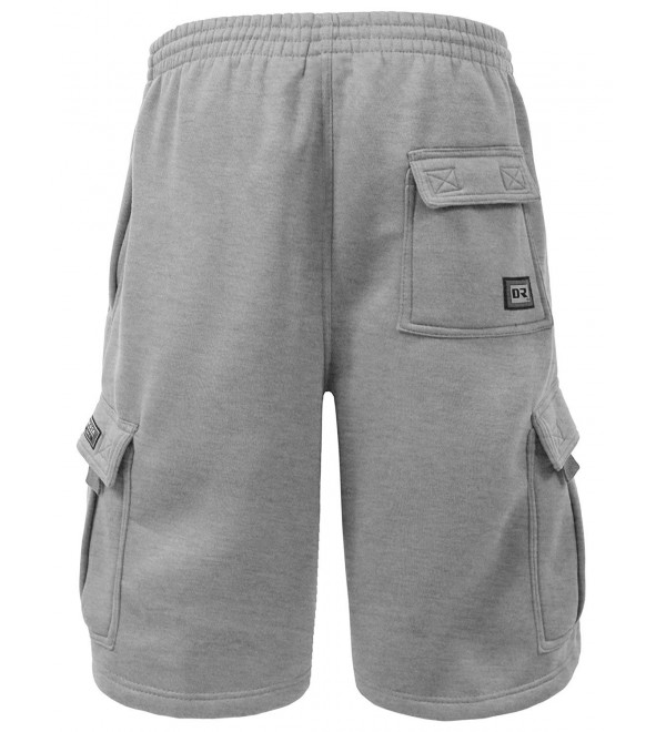 mens sweat cargo shorts