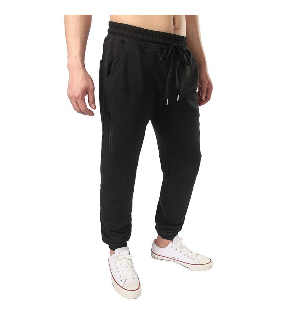 Joggers Hip Hop Men's Streetwaer Baggy Sport Pants Trousers - Black ...