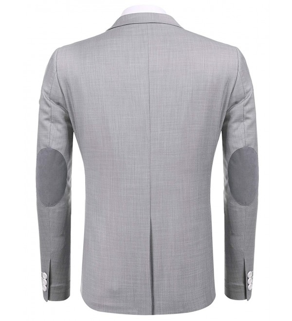 Men's Holiday Slim Fit Solid Blazer Jackets Suit Separate Jacket - Grey ...