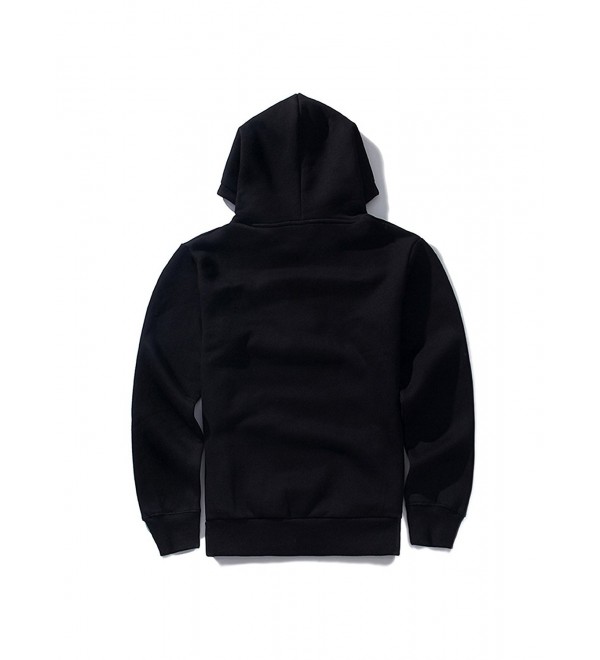 Men's Active Full Zip Fleece Outdoor Hoodie Sweatshirt - Black ...