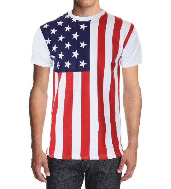 American Flag Men's Tee Shirt - Small-multi - C3123CH7V8X
