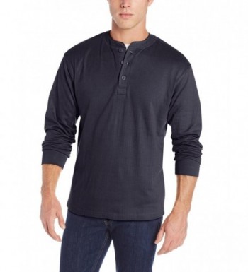 Men's Trapper Henley Shirt - Navy - CS11EH8QTW1