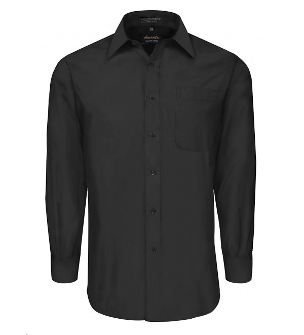 Men's Dress Shirt With French Cuffs and Spread Collar - Many Colors ...