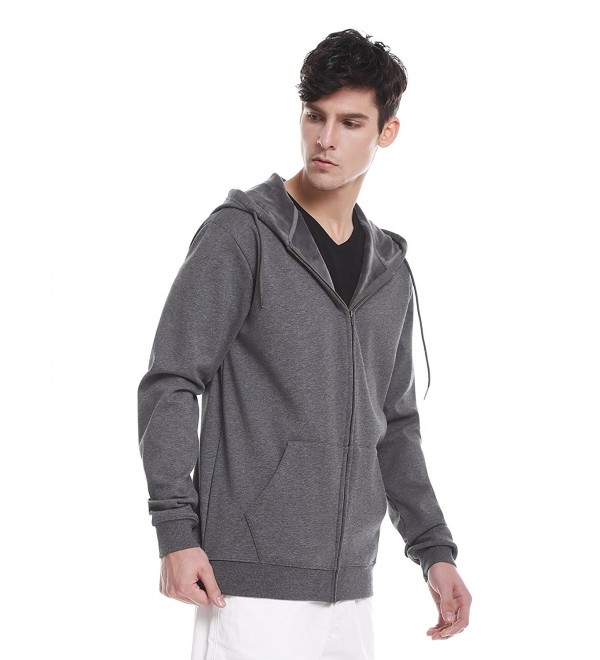 ZAN STYLE Sleeve Sweatshirt X Large Navy Fleece - Grey-fleece - C5188YKY8N3