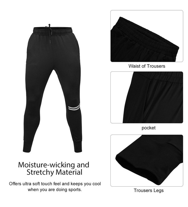 Men Sports Pants Moisture-Wicking Jogger Pants Workout Sweatpants With ...