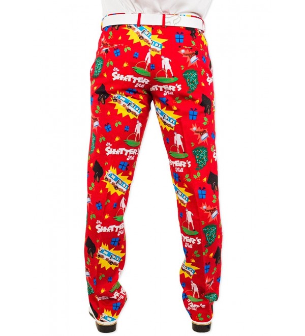 Men's Christmas Vacation SH!TER was Full Holiday Suit Pants in Red by ...