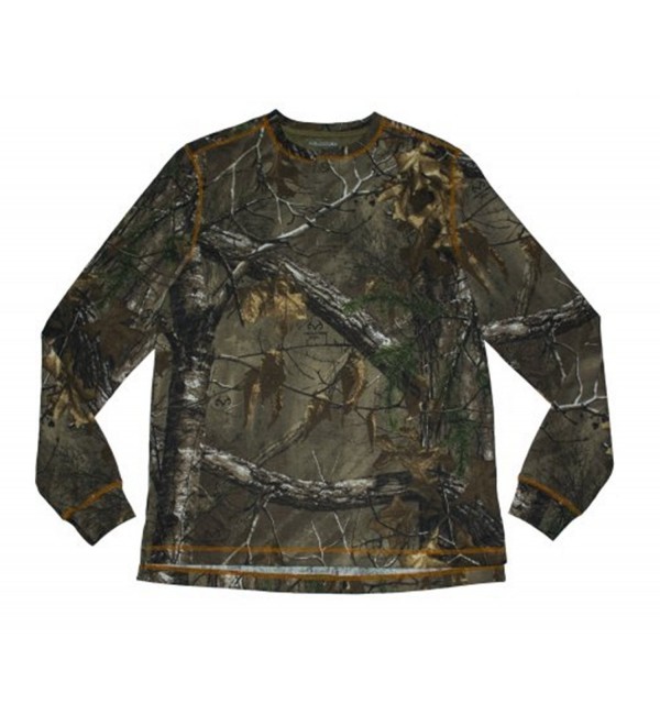MOSSEY Oak/RAINTREE Mens Camouflage & Colored Henley Shirt Hunting ...